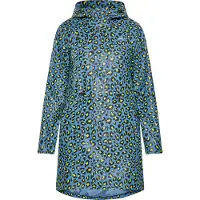 Schmuddelwedda regenparka Damen Stahlblau Limette Leo