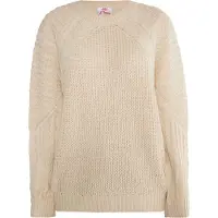 Mymo Strickpullover Damen Creme
