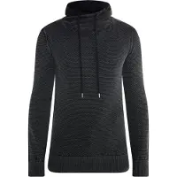 MO Strick Pullover Herren Schwarz