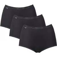 Sloggi Slip "Slip 3er Pack", Damen, Gr. 54, schwarz, Obermaterial: 95% Baumwolle CO. 5% Elasthan EL., Unterhosen Slip