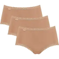 Sloggi Midislip "24/7 Cotton Lace" mit zarter Spitze, Baumwollmischung. blickdicht, hüftiger Schnitt