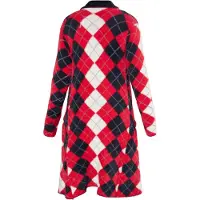 Mymo Strickjacke Damen Schwarz Rot Mehrfarbig
