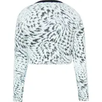 Mymo Strickjacke Damen weiss schwarz