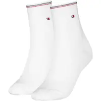 Tommy Hilfiger Kurzsocken "TH WOMEN SHORT SOCK 2P SHINE" 2 Paar, mit feinem Rippendetail