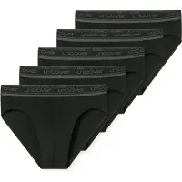 Schiesser Slip UNCOVER BY "Slip UNCOVER Cotton 5PACK 5er Pack", Herren, Gr. XXL, schwarz, Obermaterial: 95% Baumwolle CO. 5% Elasthan EL., Unterhosen Slip