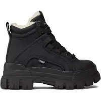 Buffalo Damen Winterboots ASPHA NC MID Schwarz Synthetik Vegan Größe: 39