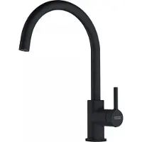 Franke Lina XL, Standard, Schwarz, Messing, Hebelgriffe, Einzelbild, Black matt