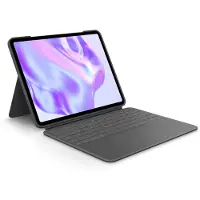 Logitech Combo Touch Tastatur/Cover für 33 cm (13 Zoll) Apple iPad Pro 13 (2024) Tablet - Graphit - Aluminium Körper - Abriebfest, Kratzfest - 286 mm Höhe x 227,5 mm Breite x 13,5 mm Tiefe