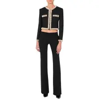 Moschino Jacket With Pearls Archive Capsule Black Größe: 40 | Blazer Outlet | Damen | Schwarz