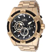 Invicta Bolt 48867 Herrenuhr - Quarzwerk - Edelstahl mit schwarzem Zifferblatt - 52 mm
