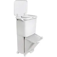 Wellhome Treteimer Für Mülltrennung 38l