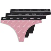 HUGO String "TRIPLET THONG DESIGN" 3 Stk. wiederholendes Logo am Bund