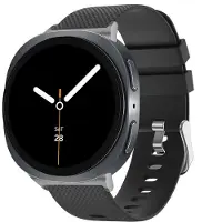 IMoshion Flexibles Silikonarmband für Samsung Galaxy Watch 9 (40/44mm) / Watch 8 (40/44mm) / Classic (46mm) - Schwarz