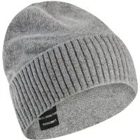 Camel active Beanie mit breitem Strick-Bund und Logo-Badge