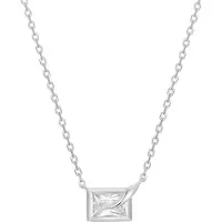 Ania Haie Halskette - 925er Sterlingsilber Sparkling Bezel - Gr. unisize - in Silber - für Damen