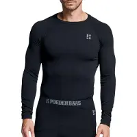 Poederbaas Unterhemd Baselayer Herren Shirt Black-M