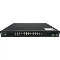 LevelOne L2+ Managed PoE Industrieschalter, 4 x 1/2,5/10 GbE SFP+, 24 PoE... - Switch - 1 Gbps