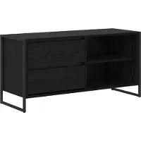 vidaXL TV-Schränk 100 x 36 x 49,5 cm Schwarz Eichen-Optik