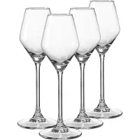 Ritzenhoff & Breker Likörglas 4er Set Rumba, Schnapsglas, Glas, Klar, 140 ml, 820355