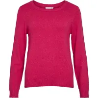 Vila Rundhalspullover "VIRIL O-NECK L/S KNIT TOP - NOOS" Viskosemischung, regular fit