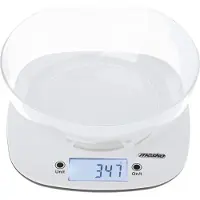 Adler Kitchen Scale with a bowl | MS 3179w | Graduation 1 g | Display type LCD | White