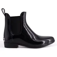 Aus Wooli Australia Womens Regenstiefel mit Schafsfell Einlegesohle enthalten BLACK