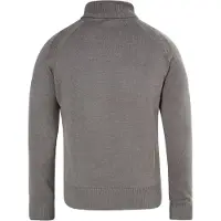MO Rollkragenpullover Herren Hellgrau Melange