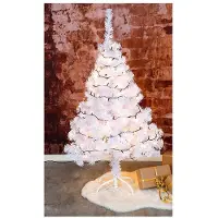 Hi Weihnachtsbaum künstlich Baum Christbaum Tannenbaum 120cm weiß