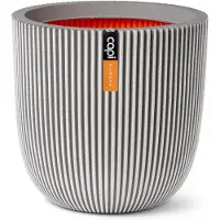 Capi Europe Pflanzgefäß 'Groove', elfenbein, ca. Ø 43 x H 41 cm