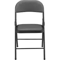 Pro-Tec Konferenzstuhl Office 6er Set klappbar gepolstert Metall Kunstleder Grau