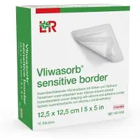 Lohmann & Rauscher GmbH & Co. KG Vliwasorb Sensitive Bor.12,5x12,5cm Superab.wundv. 10 St
