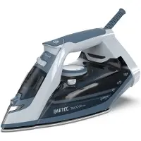 Imetec 9052, Trocken- & Dampfbügeleisen, CeramicGlide-Sohle, 150 g/min, Blau, Manuell, Kunststoff