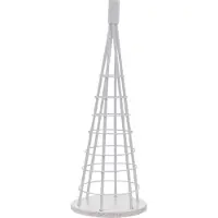Mendler Deko-Baum MCW-O91, Weihnachtsbaum Schmuckbaum Weihnachtsdeko Christbaum zum Beschmücken, Metall 60cm weiß