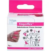 Höga Fingerflex 2,5 cmx4,5 m pink latexfrei 1 St Pflaster