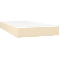 vidaXL Taschenfederkernmatratze für Kinder Mittel Creme 80x160 cm Stoff