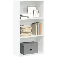 vidaXL Bücherregal Regal Standregal Büroregal Aktenregal Aufbewahrungsregal Weiss