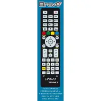 Bravo TECHNO 3, DTT, DVD/Blu-ray, SAT, TV, VCR, IR Wireless, Drucktasten, Schwarz