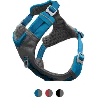 Kurgo Journey Air Geschirr, Farbe:blau, Größe:L