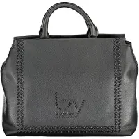 Byblos Schwarze Polyurethan Damenhandtasche