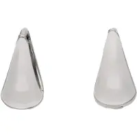 Faina Women Huggie Earrings in Silver White | Gr.: onesize