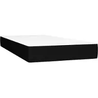 vidaXL Taschenfederkernmatratze Mittel Schwarz 100x200x20 cm Stoff