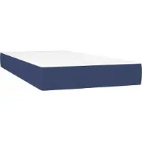 vidaXL Taschenfederkernmatratze Mittel Blau 120x190x20 cm Stoff