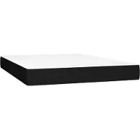 vidaXL Taschenfederkernmatratze Mittel Schwarz 140x200x20 cm Stoff