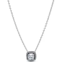 Pandora 393560C02-45 Damen-Kette Funkelndes Quadrat Heiligenschein