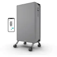 Duux Edge Oil – Smarter Ölradiator mit Thermostat – 2000W Ölgefüllter Heizkörper mit Boost-Modus – Grau