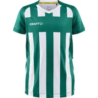 Craft Progress 2.0 Stripe Trikot Kurzarm Kinder - Grün / Weiß