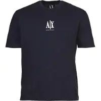 Armani Exchange für Herren. XM000363AF12308UB101 Logo-T-Shirt navy (M), Lässig, Baumwolle, Kurzarm, Marine
