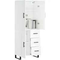 vidaXL Highboard Weiß 69,5x34x180 cm Holzwerkstoff