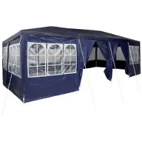 vidaXL Party-Zelt Blau 800 x 400 x 266 cm Polyethylen