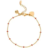 NAEMI Women Bracelet in Rose Gold Red | Gr.: onesize